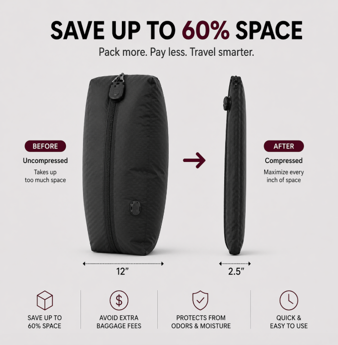 Travel Vacuum Compression Bag